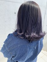 リアン(Lien)&nbsp;Lien☆ラベンダーパープル×ダブルカラー×耳かけボブ