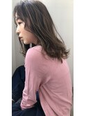 小顔前髪×ココアブラウン×大人かわいい×フリンジウェーブ
