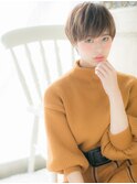 *mod's姪浜*…カーキハイライトカラー小顔クールショートe