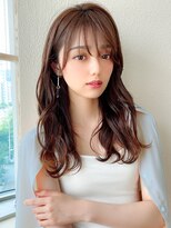 アフロート ディル(AFLOAT D'L)&nbsp;大人かわいいエギョモリ ミルクティーブラウン ひし形シルエット