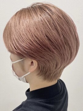 アース 三軒茶屋店(HAIR&MAKE EARTH) パステルピンク×マッシュショート