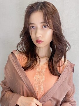 リアン(Lien) Lien☆前髪センターパート×レイヤーミディ　立川