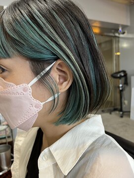 ボウ(BOW) フェイスフレーミング×ターコイズブルー