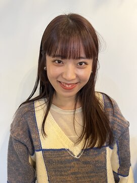 ロティー(loty) 【hono】ワイドバングとナチュラルベージュカラー