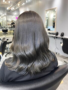 アソビ 表参道(ASOBI) ブリーチなしオリーブグレージュ 20代/30代