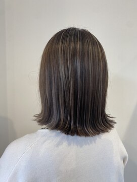 ヘアーズ ベリー 長住店(hairs BERRY) BERRY_ミディアム_ハイライト_ベージュ_20代30代40代50代