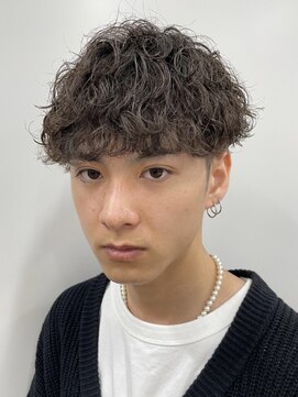 ローウェ バイ フィフス 立川メンズサロン(Louwe by fifth) 波巻きスパイラルパーマツイストパーママッシュメンズパーマ