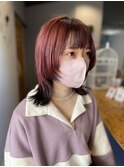 ピンク/ウルフ/インナーカラーブラック