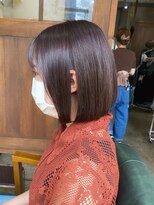 トト 船橋店(toto.)&nbsp;黒髪/グレーベージュ/レイヤーロング/前髪パーマ[西船橋/津田沼]