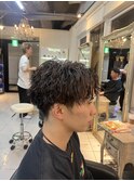 ツイストスパイラルパーマ　ツイストパーマ　メンズパーマ