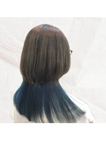 ヘアルーム カフー(hair room kafuu) ☆インナーカラー☆ブルー☆