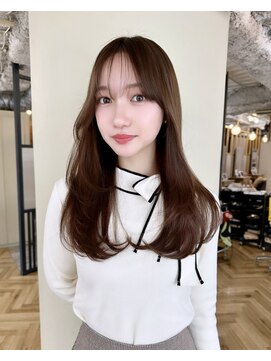 アリスバイアフロート 自由が丘(ALICe by AFLOAT) レイヤーカット／ワンカール／チョコブラウン／自由が丘