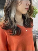 切りっぱなしボブ エアリーロング 美髪 ピンクブラウン