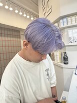 ペレ 渋谷(PELE)&nbsp;デザインカラー/レイヤーカット/ウェットヘア/オリーブベージュ