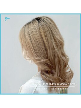 ジェットセット 六本木ヒルズ店(Jetset) ブロンドカラー×王道コテ巻きスタイル