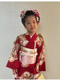 キレイに スッキリ 日本髪風 七五三 ヘアアレンジ