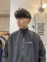 グッドプレイスアンドシング(Good Place&thing)&nbsp;メンズカットフェードスキンフェード前下がりマッシュ刈り上げ