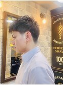 刈り上げショートパンクテーパーフェード
