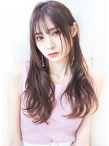 ルーヴル 西宮北口(Louvre) グレーベージュ・シースルーバング・レイヤーロング