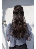 ヘアセット×ハーフアップ