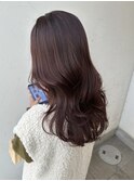 ツヤあり深みピンクブラウンカラー