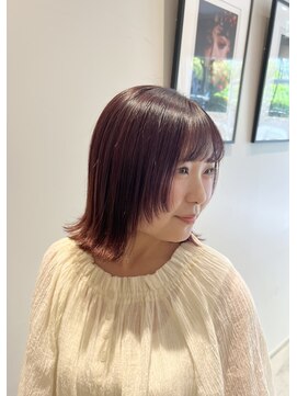 シアン 矢場町店(CYAN.) ブリーチなしでも発色するピンクカラー