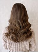 美髪韓国ヘア顔周りレイヤーロング_ba370362