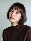 くびレイヤーエモージュグレージュカラーくびれショート/吉祥寺