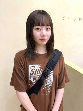 スニュウ(snuw) 【snuw mina】レイヤーカット/フェイスレイヤー/透明感カラー/