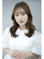 アイティーバイアルバム 八王子店(IT by ALBUM)&nbsp;暗めカラー顔周りレイヤー韓国ヘアオリーブベージュ_F20161