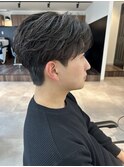 MEN’S HAIR/ブルーブラック/フェザーパーマ/津田沼