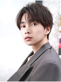 ツーブロック刈り上げマッシュ"韓国ナチュラルコンマバング"