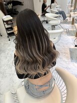 ロンドルピナス 小倉(Lond Lupinus)&nbsp;ミディアムヘア暗めカラー/デザインカラー/フェイスフレーミング