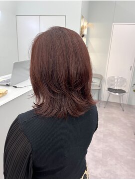 ミッシュバイアーバン(misch by urban.) ピンクブラウンカラー／ミディアムレイヤー