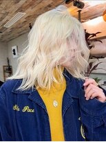 ネハス 名古屋栄店(nehus.)&nbsp;ブリーチ/クラゲヘアー/小顔に見せるヘア/ココアベージュ