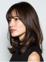 ビフィーノ リルネ(Bifino Rilune)&nbsp;黒髪/クラゲヘアー/オリーブグレー/小顔/ココアベージュ/川西