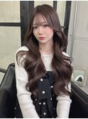 ダークグレージュ×ワンホンレイヤー