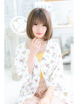 ENOAhair&spabyCOVERHAIR【ショート/白髪染め ぼかし/ヘッドスパ】【10/1開店(予定)】 30代40代秋の大人可愛い小顔丸みボブ