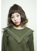 【salon de MiLK原宿】ミントベージュ×ウェーブボブ