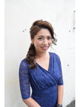 ポルム パプリカ(polum paprika) 編み込みアレンジ◎結婚式 二次会 お呼ばれヘア