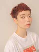 ソイ 下北沢(soi)&nbsp;メンズライクな刈り上げベリーショート/コーラルピンク