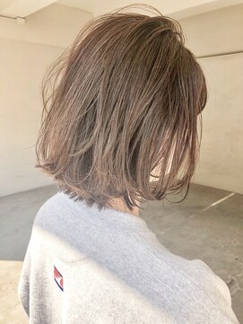 ヘアーアンドアトリエ マール(Hair&Atelier Marl) 【Marl】フォギーベージュカラーの無造作ボブ♪