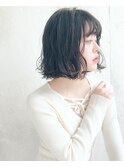 外ハネブルーアッシュ