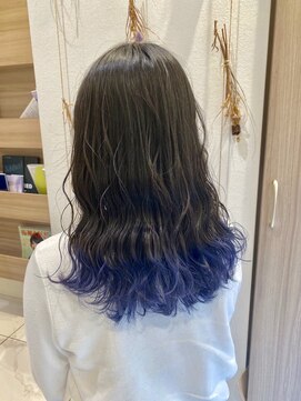 エジョン 幡ヶ谷店(Aejon) グラデーションカラー×ネイビー