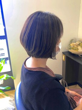 アゲート(agete) ショートボブ×ピンクブラウン