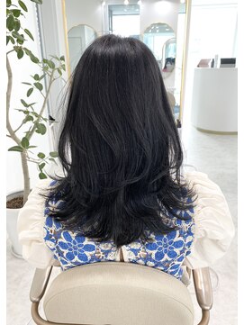 レミエ ダイカンヤマ(lemiie) 代官山 lemiie☆ウルフカット☆ブルーブラックレイヤー