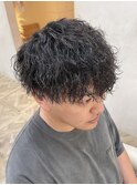 メンズ強め波打ちパーマ