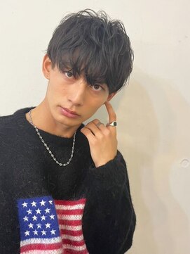 ベイルーム(BAYROOM by HONEY omotesando) ウエーブマッシュ　ニュアンスパーマ　黒髪スタイル