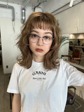 ノラ シブヤ(NORA) 【木原】オン眉、オリーブベージュ、ベージュカラー