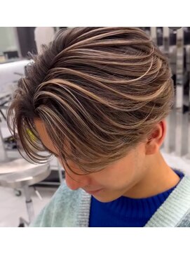 メンズヘアセンス 渋谷(MEN'S HAIR SENSE) フェザーショート/刈り上げセンターパート／ニュアンスパーマ